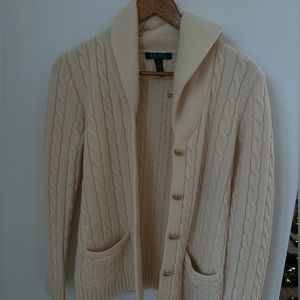 Vintage Ralph Lauren! Like new.. stunning 90% wool, gold buttons